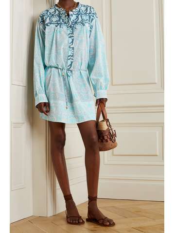 HANNAH ARTWEAR + NET SUSTAIN Goa printed cotton-voile coverup