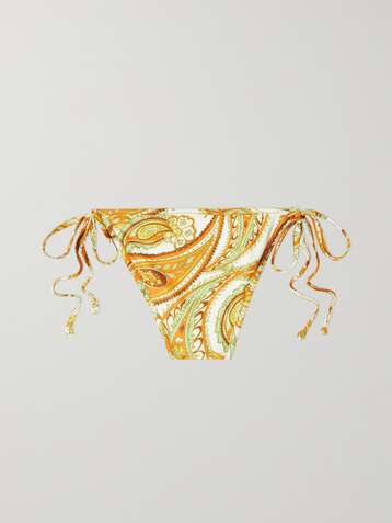 FAITHFULL THE BRAND + NET SUSTAIN Hazel paisley-print recycled bikini briefs