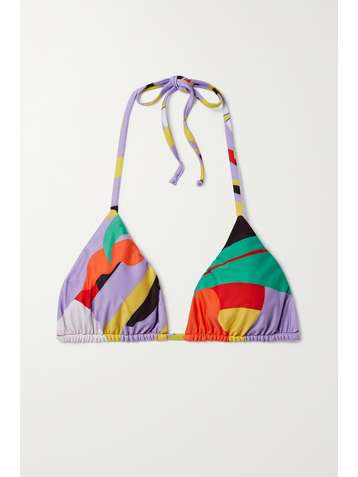 MARA HOFFMAN + NET SUSTAIN Rae printed recycled bikini top