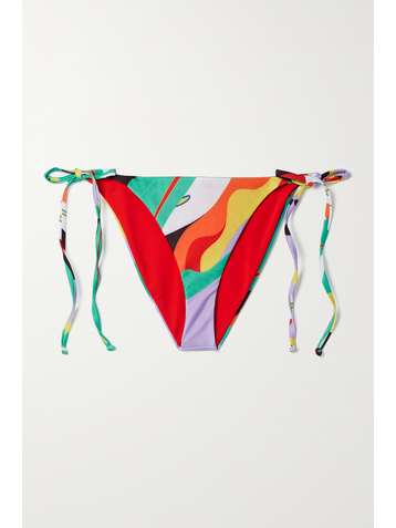 MARA HOFFMAN +NET SUSTAIN Lei printed recycled bikini briefs