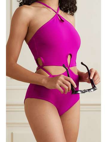 CHRISTOPHER ESBER Neckholder-Badeanzug mit Cut-outs