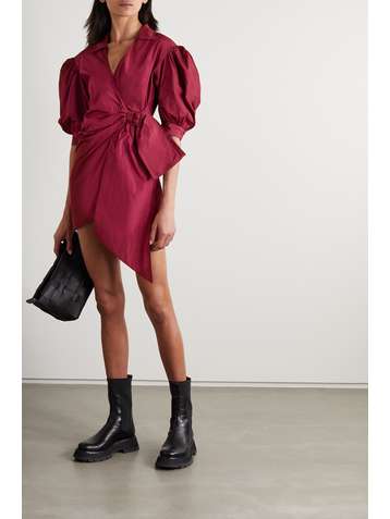 REDVALENTINO Mini-robe portefeuille en taffetas