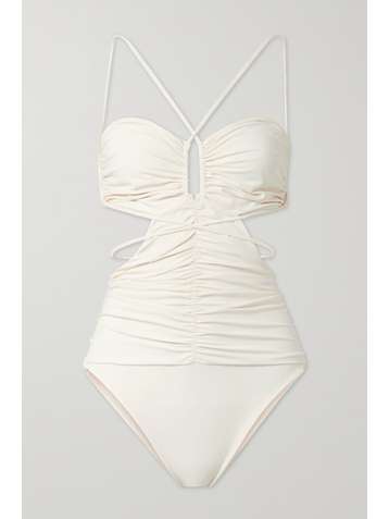 MAGDA BUTRYM Cutout ruched swimsuit
