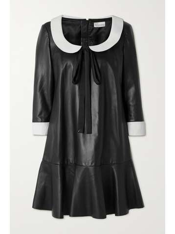 REDVALENTINO Mini-robe en cuir