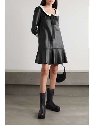 REDVALENTINO Mini-robe en cuir