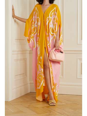 EMILIO PUCCI + NET SUSTAIN Bedruckter Kaftan aus Webstoff