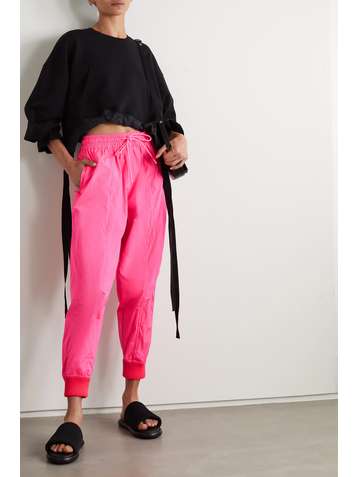 REDVALENTINO Pantalon de survêtement en taffetas fluo