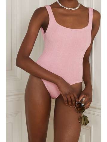 HUNZA G + NET SUSTAIN Nile ribbed swimsuit