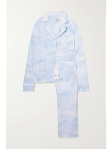 RAILS Clara Pyjama aus bedrucktem Twill mit Paspeln