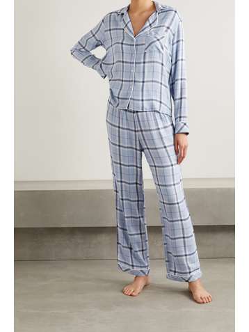 RAILS Clara Pyjama aus kariertem Voile