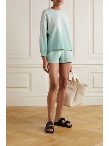 RAILS Reeves Jane ombré cotton-blend jersey sweatshirt and shorts set