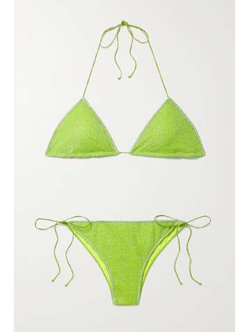 OSÉREE Lumière Triangel-Bikini aus Stretch-Lurex®