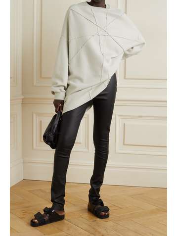RICK OWENS Sweat en jersey de coton biologique effilé Crater