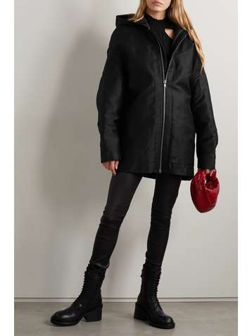 RICK OWENS Veste à capuche en coton rembourrée