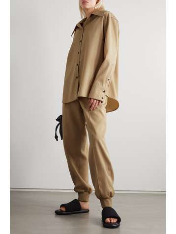 JIL SANDER Chemise en gabardine de laine