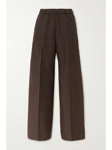 JIL SANDER Pantalon large en gabardine à plis