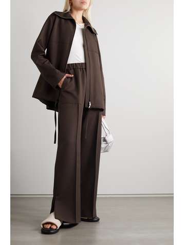 JIL SANDER Pantalon large en gabardine à plis