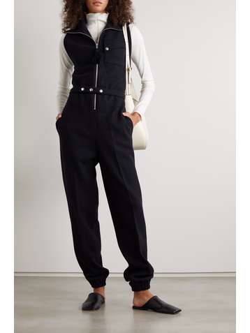 JIL SANDER Combi-pantalon en feutre de laine mélangée à ceinture