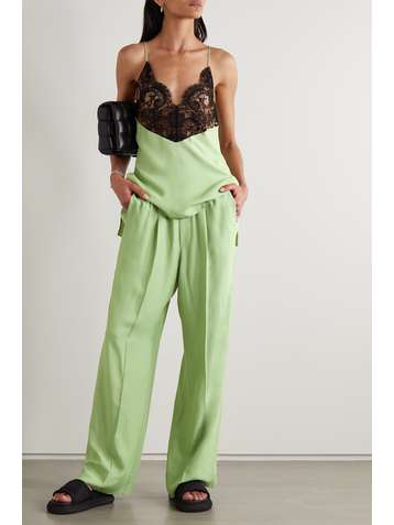 GAUCHERE Pantalon large en serge Tori