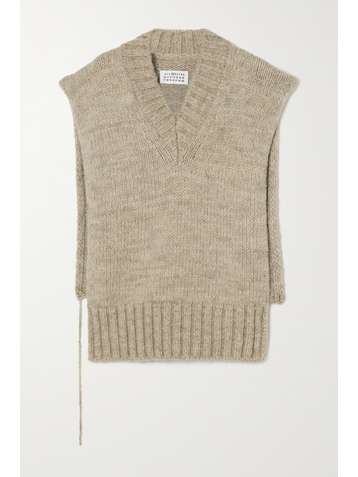 MAISON MARGIELA Alpaca, cotton and wool-blend tank