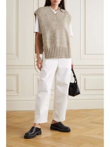 MAISON MARGIELA Alpaca, cotton and wool-blend tank