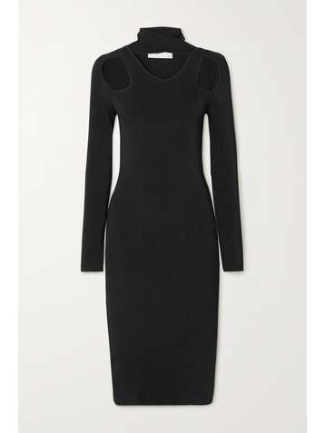 COPERNI Cutout ribbed-knit midi dress