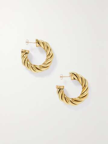 LAURA LOMBARDI Spira gold-tone hoop earrings