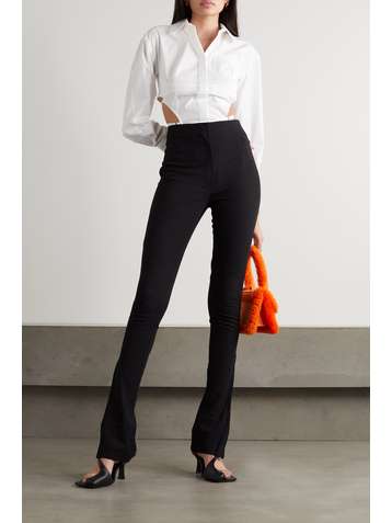 JACQUEMUS La Chemise cutout poplin bodysuit