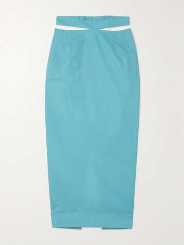JACQUEMUS Valerie cutout wool midi skirt