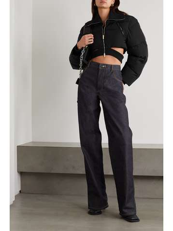 JACQUEMUS Pralù cropped quilted padded shell jacket