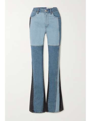ANDERSSON BELL Jean bootcut taille haute patchwork Shirley