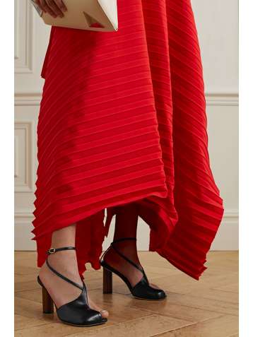 A.W.A.K.E. MODE Christine cutout leather sandals