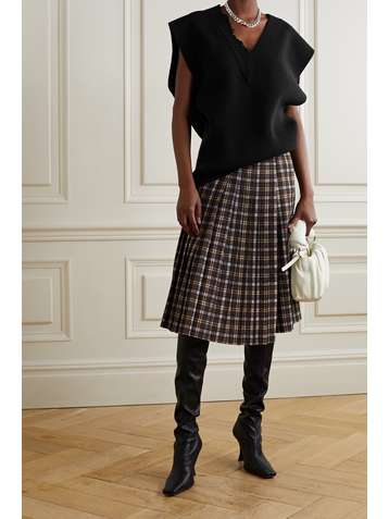 TIBI Oversized distressed wool vest