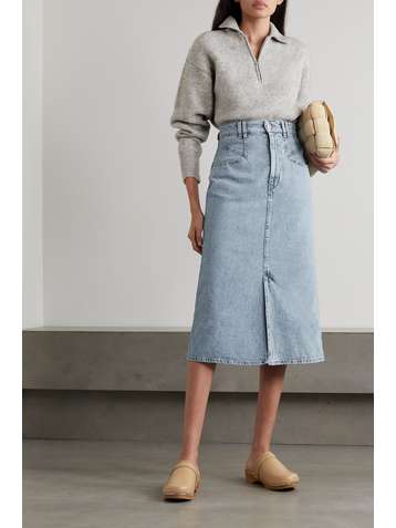 ISABEL MARANT Dipoma denim midi skirt
