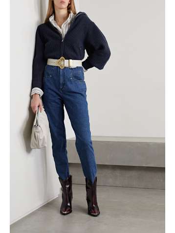 ISABEL MARANT Abby ribbed wool and cashmere-blend cardigan