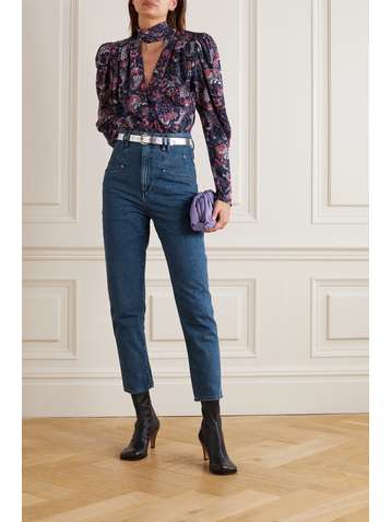 ISABEL MARANT Dipadela high-rise tapered jeans