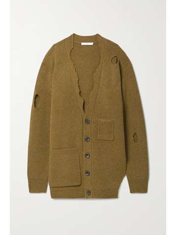 TIBI Distressed wool cardigan