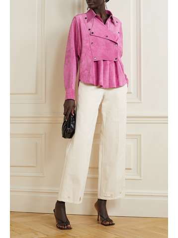 ISABEL MARANT Cerza suede top