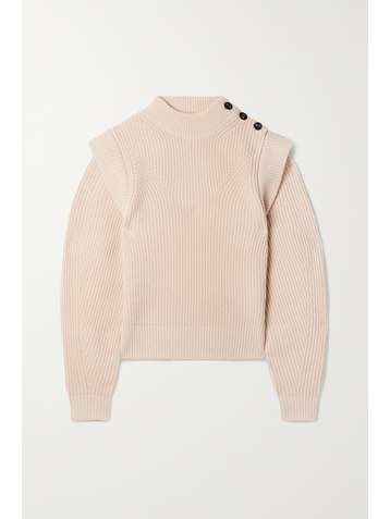 ISABEL MARANT Peggy ribbed wool and cashmere-blend sweater