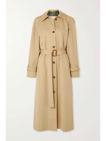GIULIVA HERITAGE Dust Trenchcoat aus Baumwoll-Twill mit Gürtel