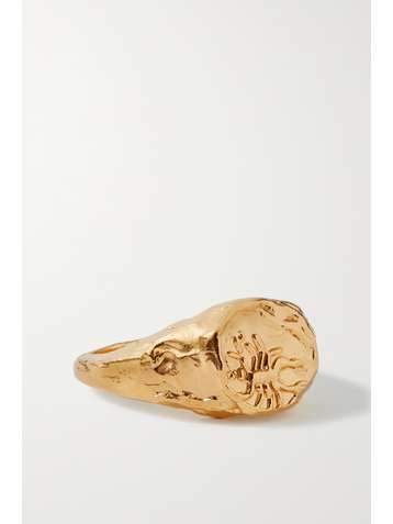 ALIGHIERI Scorpio gold-plated ring