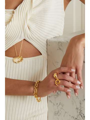 ALIGHIERI Taurus gold-plated ring
