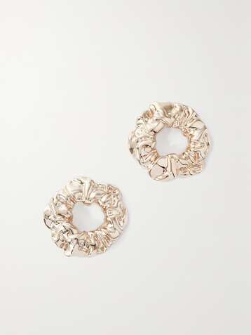 JACQUEMUS Les Chouchous gold-tone earrings