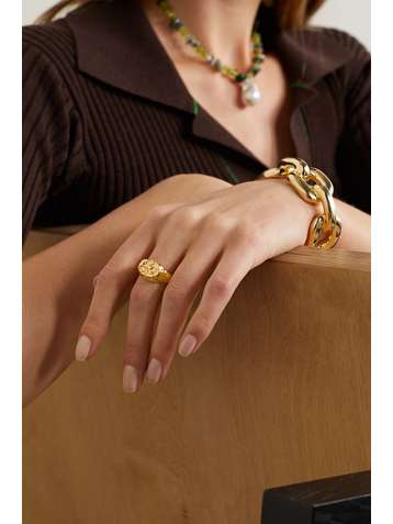 ALIGHIERI Sagittarius gold-plated ring