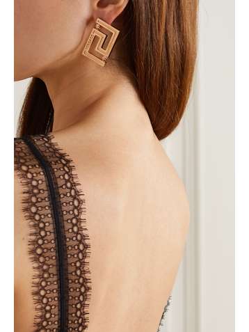VERSACE Goldfarbene Ohrringe