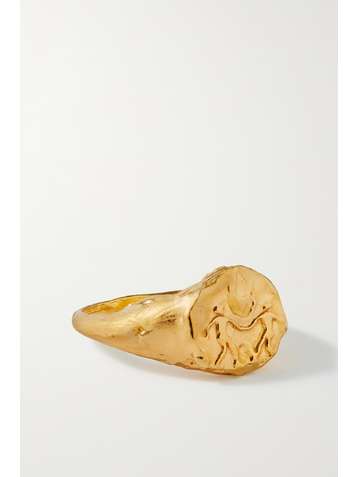 ALIGHIERI Gemini gold-plated ring