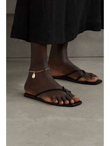 ROSANTICA Promessa gold-tone faux pearl anklet