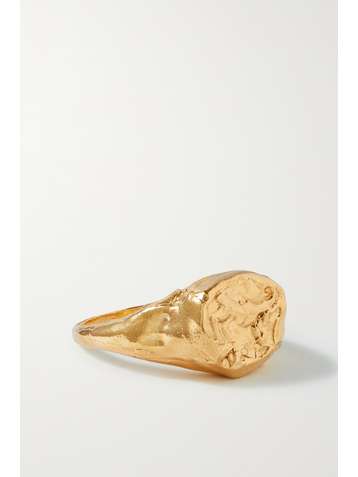 ALIGHIERI Aries gold-plated ring