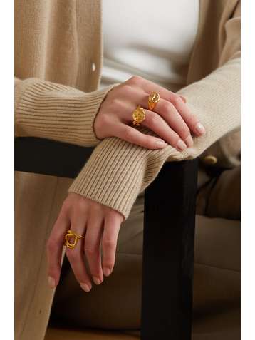 ALIGHIERI Aries gold-plated ring