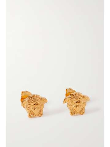 VERSACE Goldfarbene Ohrstecker